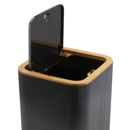 Badrumsset ZOYA 5 delar svart/brun