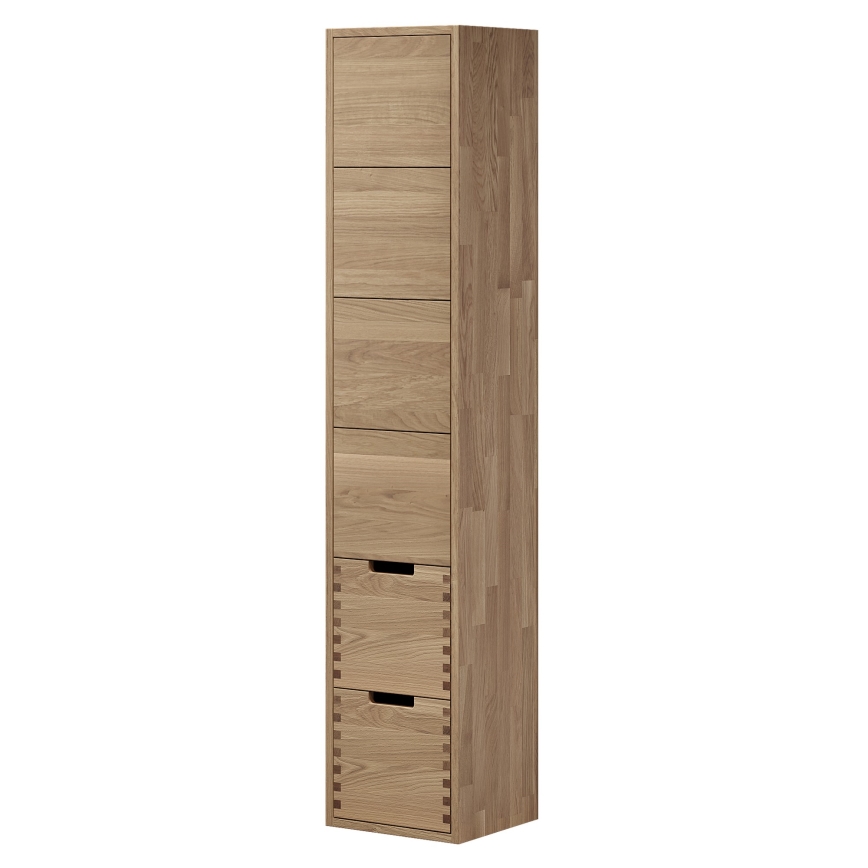 Badrumsskåp GRIBSKOV 175 cm beige/ek