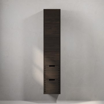 Badrumsskåp GRIBSKOV 175 cm brun/ek