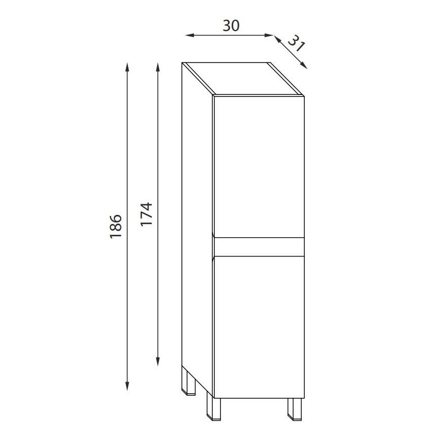 Badrumsskåp KENWOOD 186 cm Marrakesh