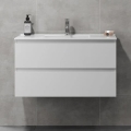 Badrumsskåp med tvättställ KENWOOD 91x50x47 cm vit