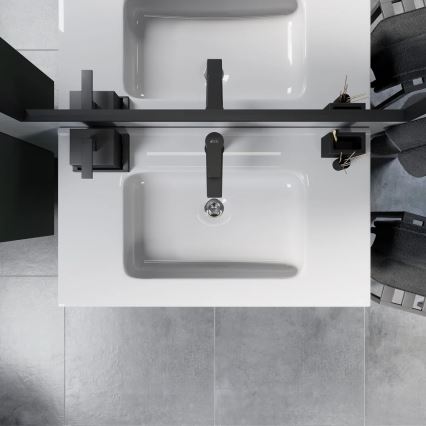 Badrumsskåp med tvättställ MOLDE 80 cm, grönt