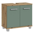 Badrumsskåp VENOM grön/artisan-ek