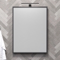 Badrumsspegel BORGSTED 60x80 cm svart