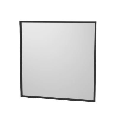 Badrumsspegel BORGSTED 80x80 cm svart