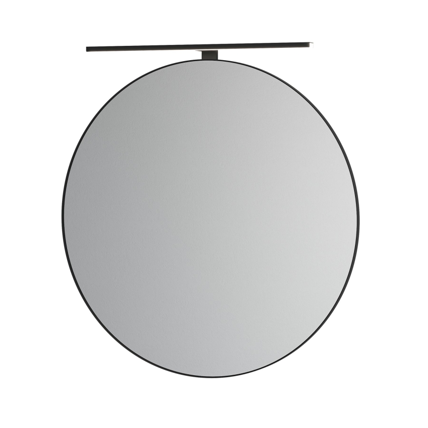 Badrumsspegel BORGSTED Ø 80 cm svart