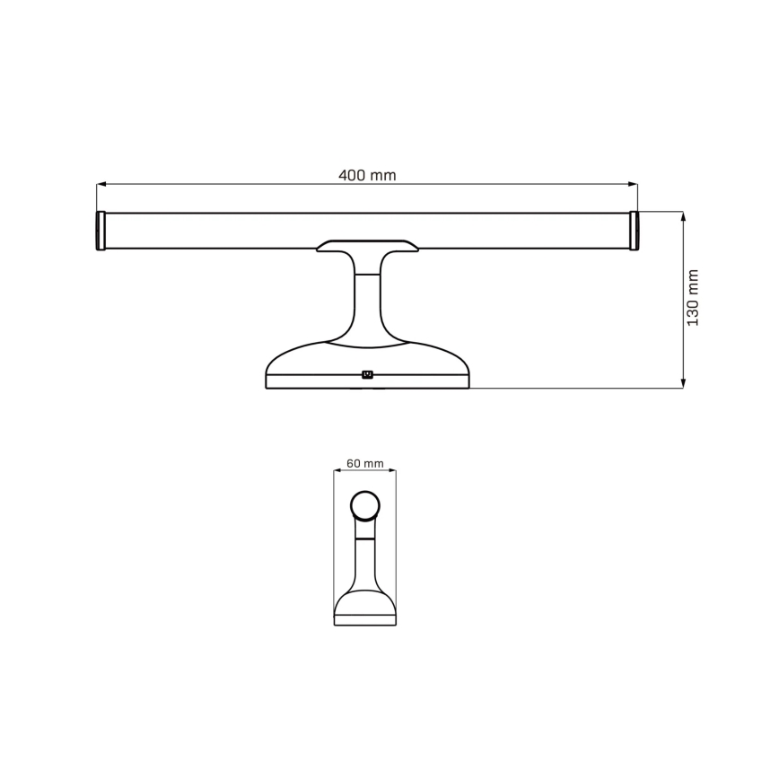 Badrumsspegel med LED-belysning ARMONA LED/6W/230V 4000K 40 cm IP44 skinande krom