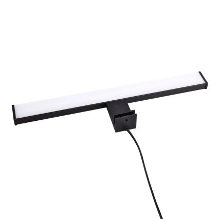 Badrumsspegel med LED-belysning ELBA LED/8W/230V 4000K 40 cm IP44 svart