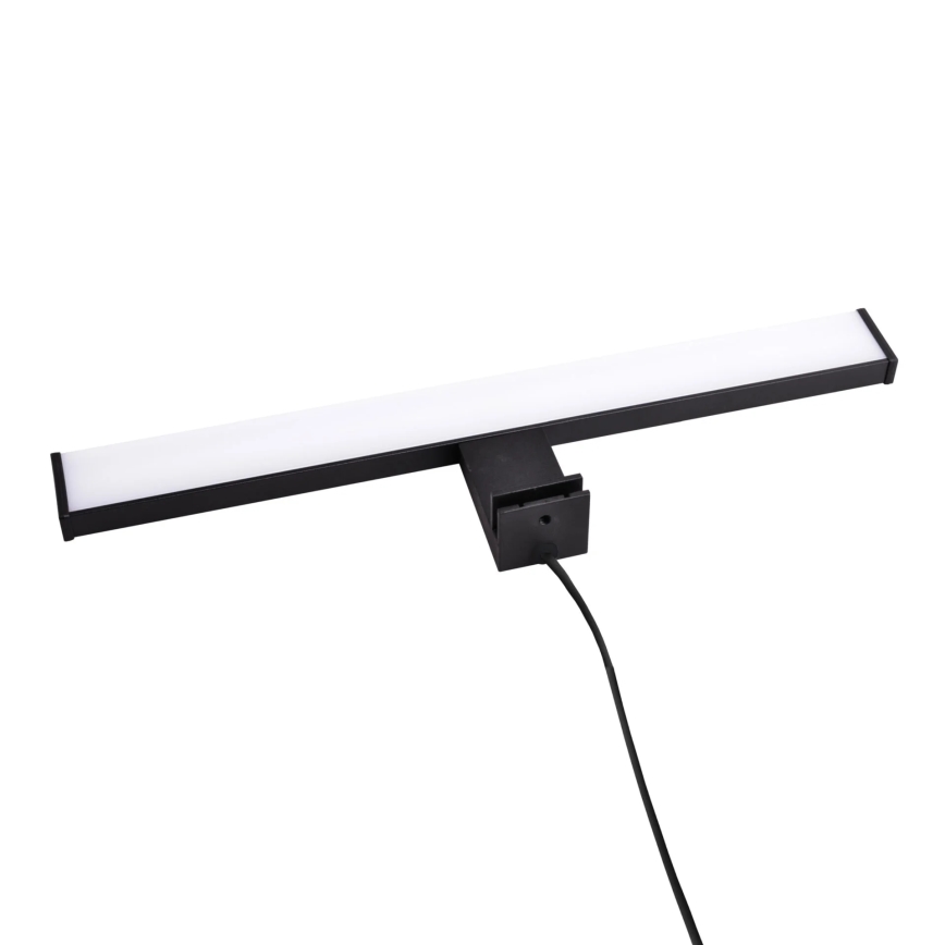 Badrumsspegel med LED-belysning ELBA LED/8W/230V 4000K 40 cm IP44 svart