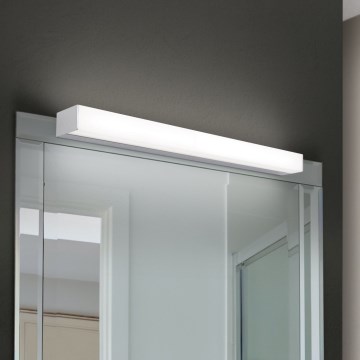 Badrumsspegel med LED-belysning HORIZON LED/12W/230V 3000/4000K 60 cm IP44 silver