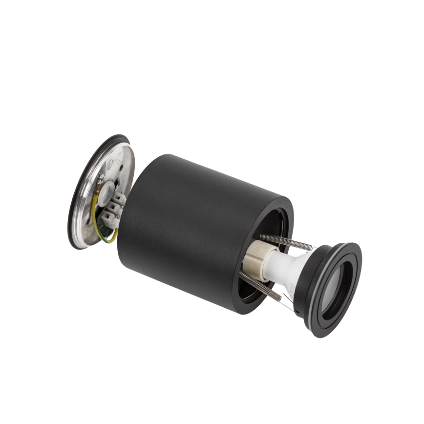 Badrumsspot CHLOE 1xGU10/6W/230V IP65 rund, svart