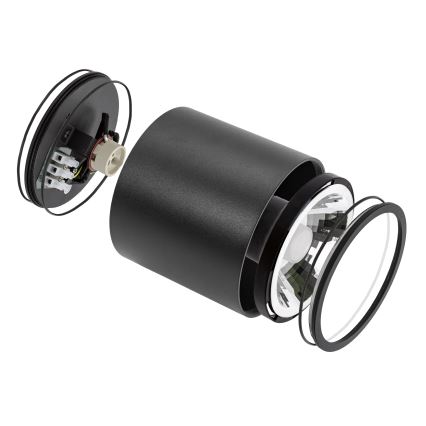 Badrumsspotlight CHLOE AR111 1xGU10/12W/230V IP65 rund svart