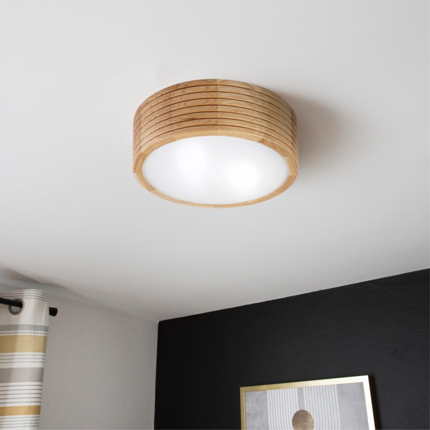 Badrumstaklampa LINARO 2xE27/15W/230V IP54 ek Ø 27 cm