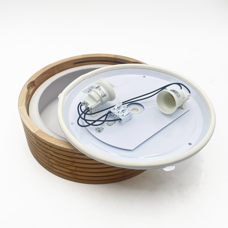 Badrumstaklampa LINARO 2xE27/15W/230V IP54 ek Ø 27 cm
