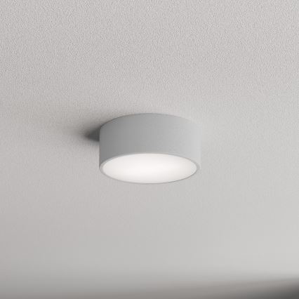 Badrumstaklampa med sensor CLEO 1xE27/24W/230V Ø 20 cm IP54 grå