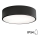 Badrumstaklampa med sensor CLEO 2xE27/24W/230V Ø 30 cm svart IP54