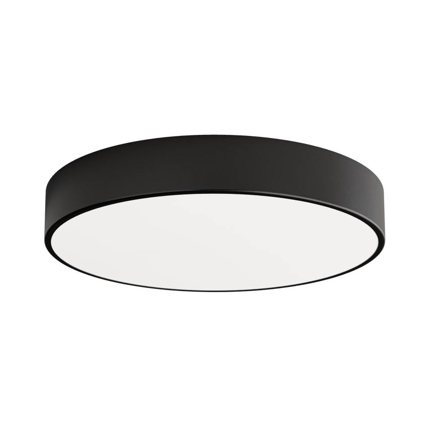 Badrumstaklampa med sensor CLEO, 4×E27/24W/230V, Ø 50 cm, IP54, svart