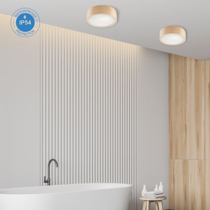 Badrumsplafond NATURAL 2xE27/15W/230V IP54 tall ? 27 cm