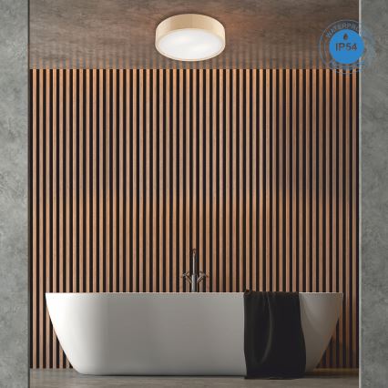 Badrumsplafond NATURAL 3xE27/15W/230V IP54 tall ? 37 cm