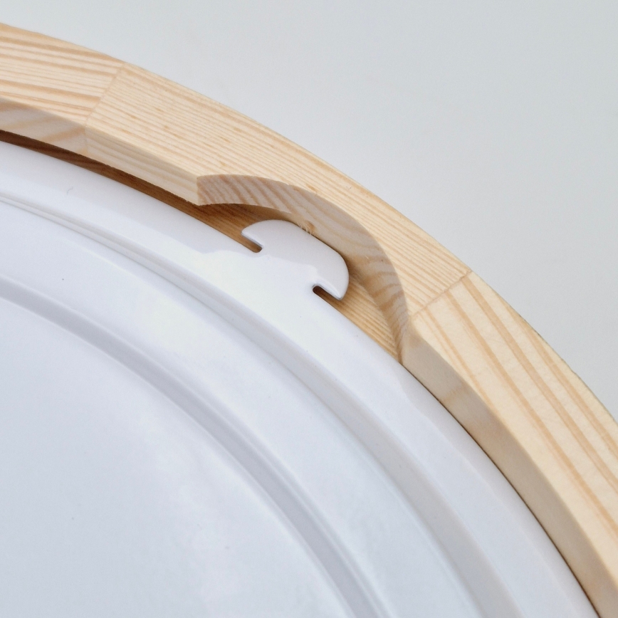 Badrumsplafond NATURAL 3xE27/15W/230V IP54 tall ? 37 cm