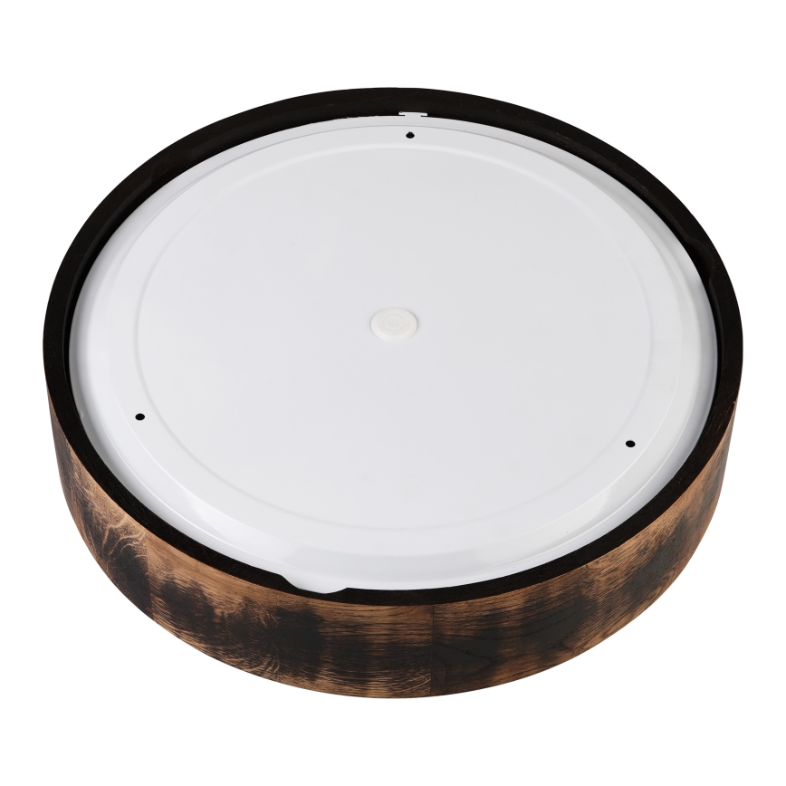 Badrumsplafond OAK SMOKY 3xE27/15W/230V IP54 – 37,5 cm ek/brun