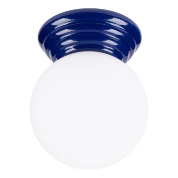 Badrumstaklampa ZORI 1xG9/8W/230V Ø12 cm IP44 blå