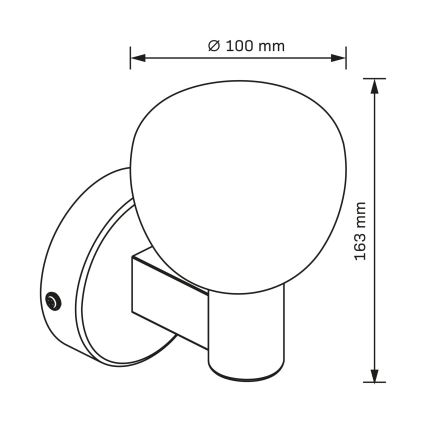 Badrumsvägglampa POLA 1xG9/5W/230V IP44 svart/klar