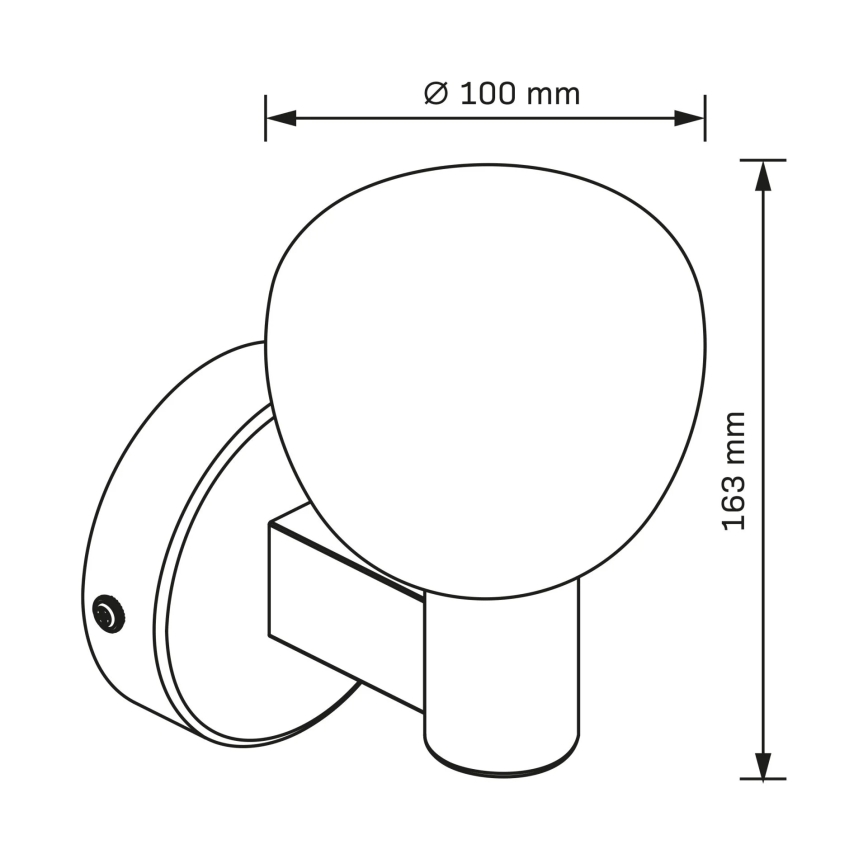 Badrumsvägglampa POLA 1xG9/5W/230V IP44 svart/klar