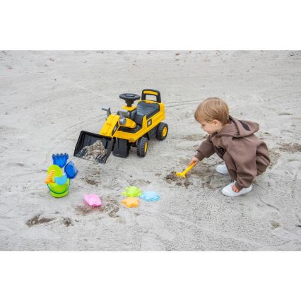 Balanscykel lastare CAT 2xAA gul/svart