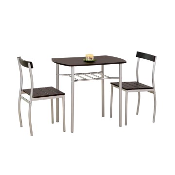 Balkongset LANCE 82x50 cm metall/wenge