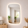 Baltica Design - LED-badrumsspegel för vägg med inbyggd belysning STONE CALM LED/15W/230V 4500K 90x60 cm IP65