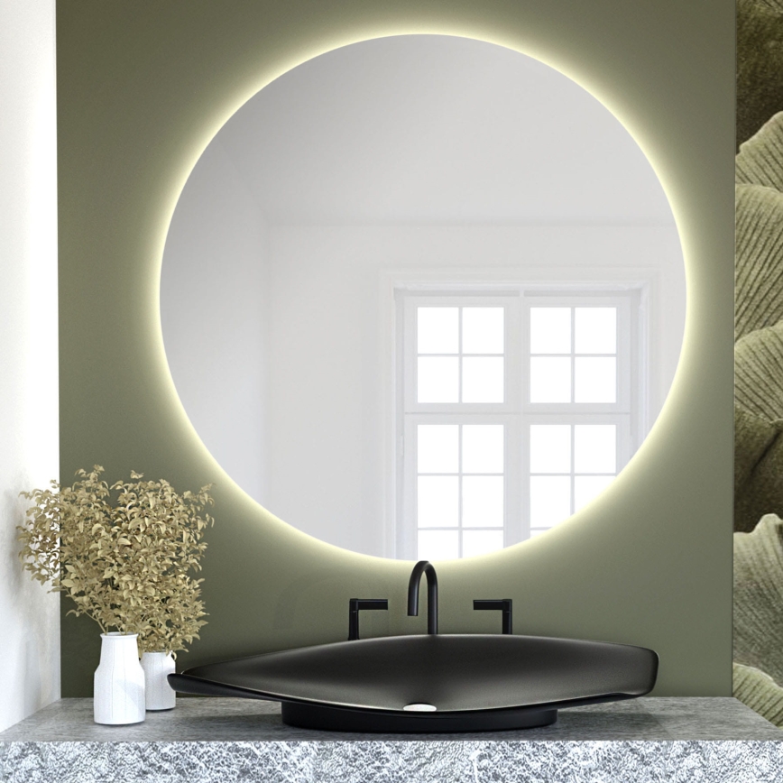 Baltica Design - LED-badrumsspegel för vägg med integrerad BRIGHT LED/15W/230V 3000K Ø 100 cm IP65