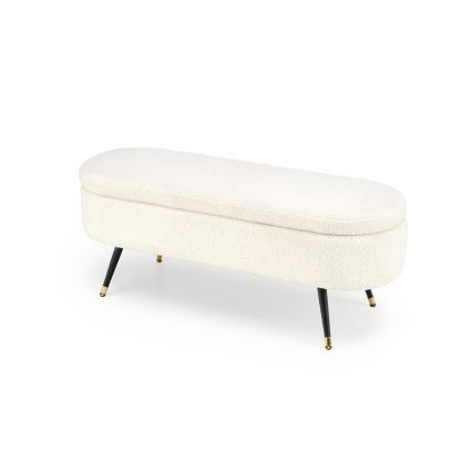 Bänk med förvaringsutrymme AVEIRO 46x120 cm vit