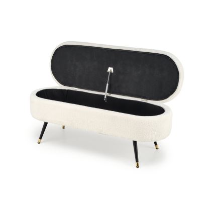 Bänk med förvaringsutrymme AVEIRO 46x120 cm vit