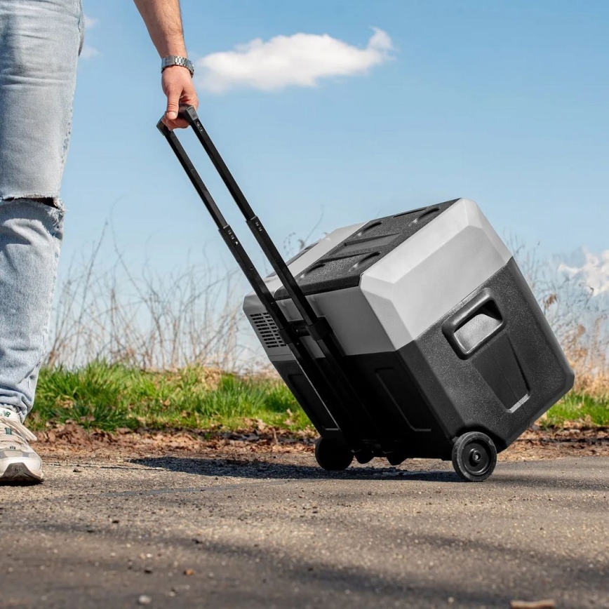 Bärbar Bilkylskåp med LCD display 40 l 230V/12V/24V svart