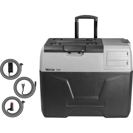 Bärbar Bilkylskåp med LCD display 40 l 230V/12V/24V svart