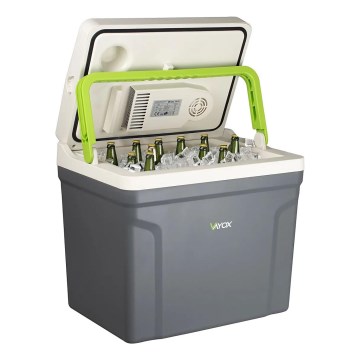 Bärbar Bilkylskåp med värmefunktion 27 l 230V/12V/24V grå