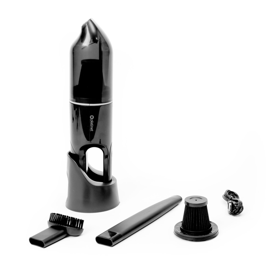 Bärbar laddningsbar bilvakuum 75W/2000 mAh svart