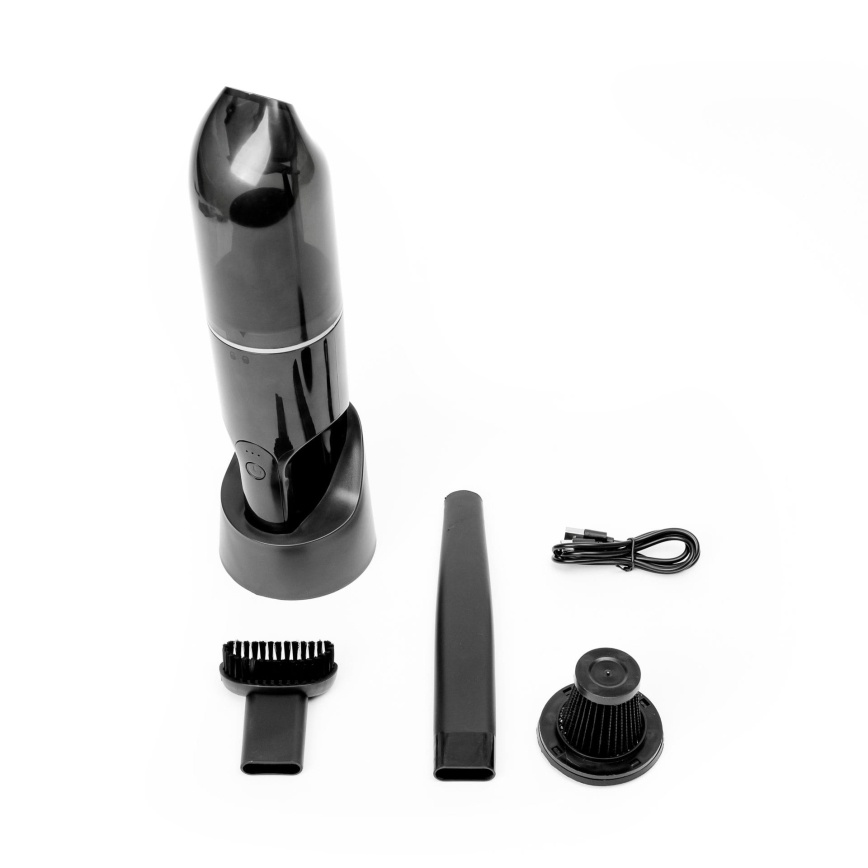 Bärbar laddningsbar bilvakuum 75W/2000 mAh svart