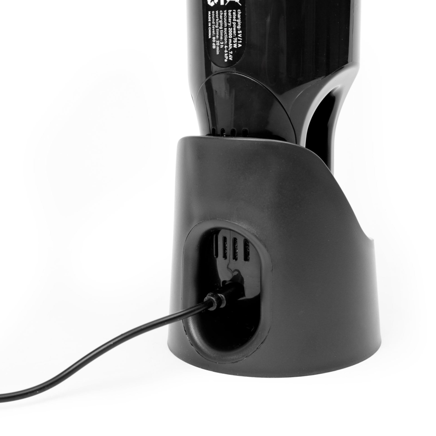 Bärbar laddningsbar bilvakuum 75W/2000 mAh svart