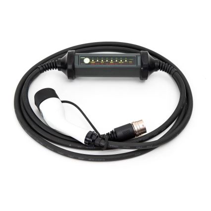 Bärbar laddare för elbilar med 4 adaptrar Type 2 32A/480V 22kW 5m IP67