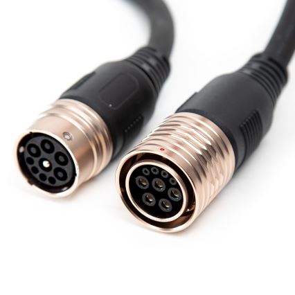 Bärbar laddare för elbilar med 4 adaptrar Type 2 32A/480V 22kW 5m IP67