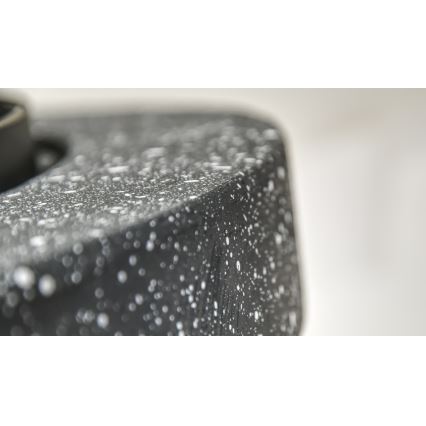 Bärbar trälägereld med galler antracit