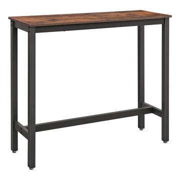 Barbord BARTIS, brun/svart