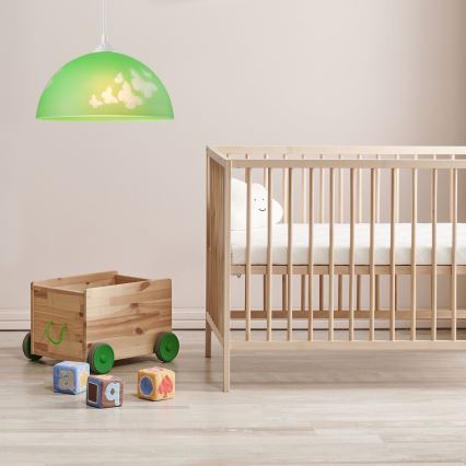 Barn Hängande Ljuskrona med snöre 1xE27/60W/230V