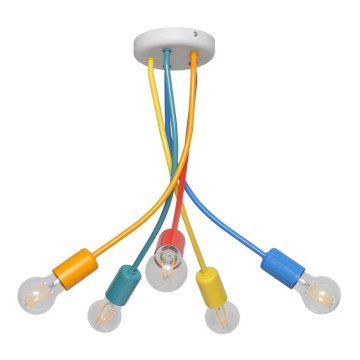 Barn Ljuskrona HARVARD 5xE27/15W/230V