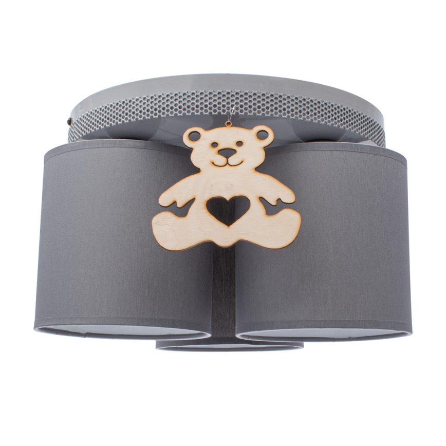 Barn Takbelysning björn 3xE27/60W/230V