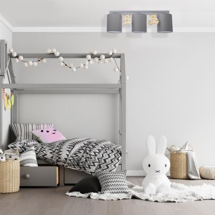 Barn Takbelysning björn 3xE27/60W/230V