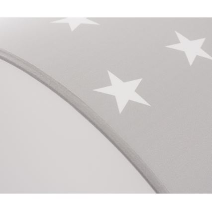 Barn Takbelysning stjärnor grå 2xE27/60W/230V grå