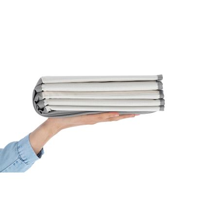 Barnens torrpool med bollar, Ø 80 cm, vit/grå